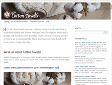 Tablet Screenshot of cottontowels.com